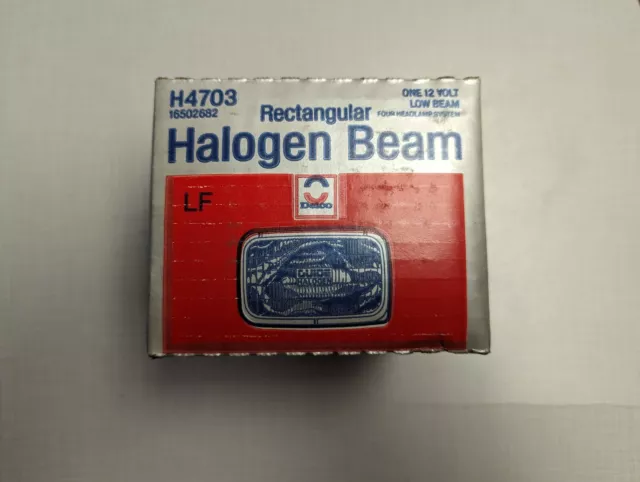 Delco H4703 Halogen Low Beam Bulb - NOS Sealed Item