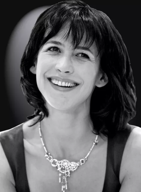 Photo Noir Et Blanc Sophie Marceau-  - Format 20X27 Cm #1