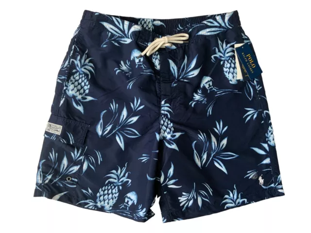 New Mens Polo Ralph Lauren Floral Hawaiian Pineapple Swim Wear Trunks Pony Large