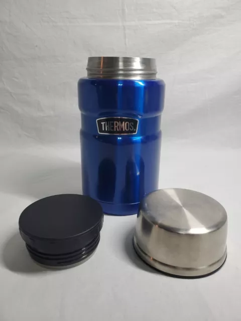 Thermos 24 oz. Stainless King Vacuum Insulated Stainless Steel Food Jar Blue