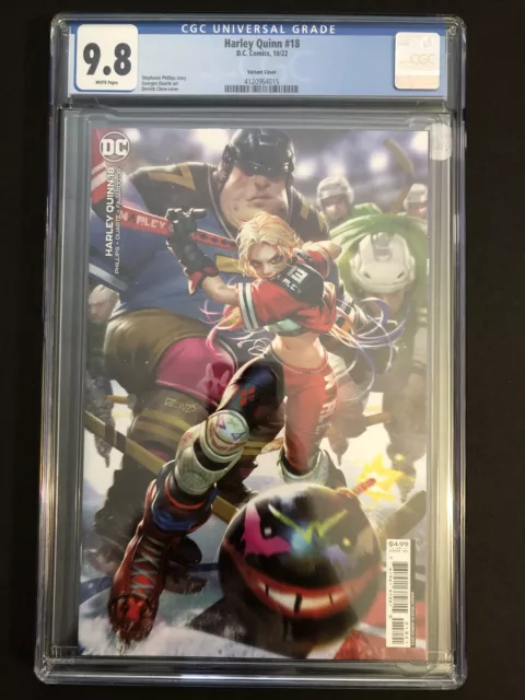 Harley Quinn 18 10/22 DC Comics CGC Graded 9.8 Derrick Chew Variant Hockey Cover