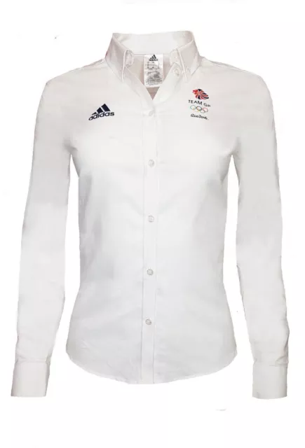 Adidas Team GB Shirt Womens 14 Rio 2016 Olympics Great Britain Athletics