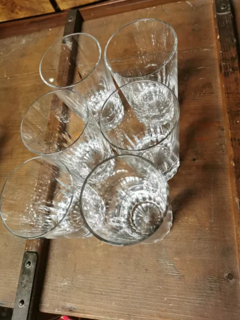 Série de 6 verres gobelets en cristal de Baccarat 12cm 2