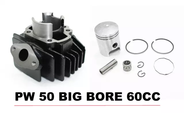 BIG BORE Cylinder Barrel Kit for Yamaha PW50 with Gasket, Piston KIT 60