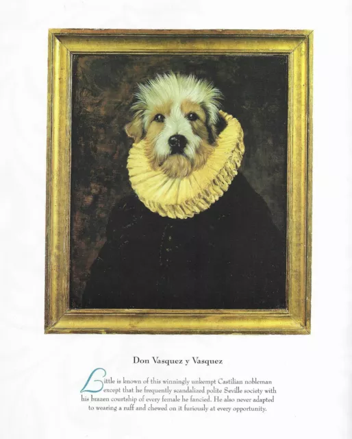 Petit Basset Griffon "Don Vasquez" - MATTED - Vintage Dog Art Print - Poncelet