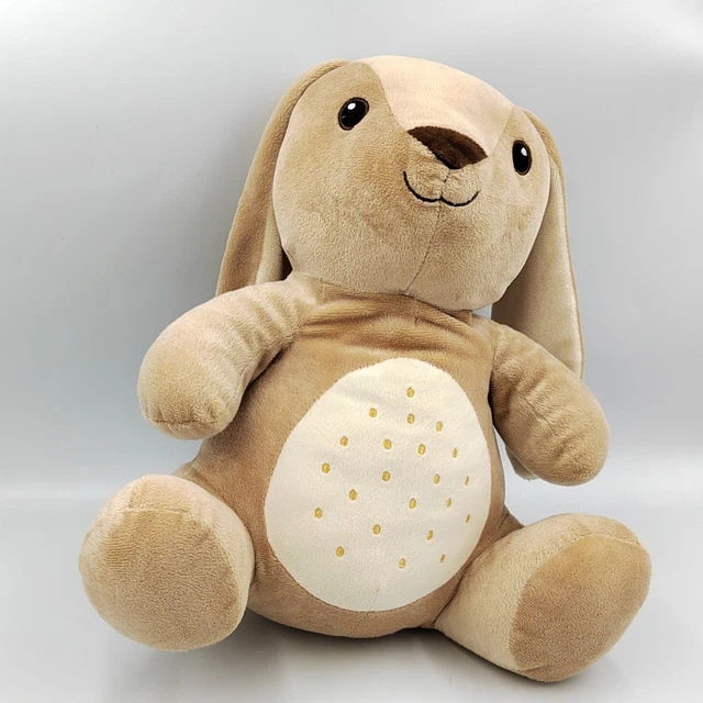 Grand Doudou peluche lapin beige marron blanc pois PEPCO - 32749