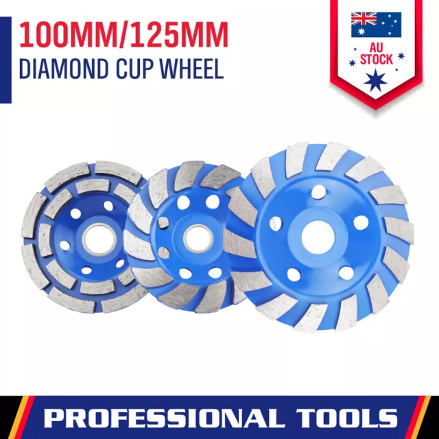 Diamond Segment Grinding Concrete Cup Wheel Disc Granite Stone 125mm 100mm