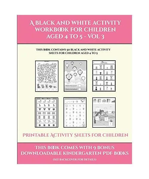 Activity.pdf PRINTABLE ACTIVITY SHEETS for Children (A black and white activity ...