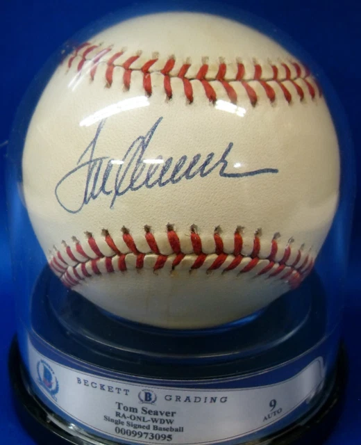 BAS 9 AUTO Tom Seaver Autographed Signed MLB William D. White Baseball DBB 1238