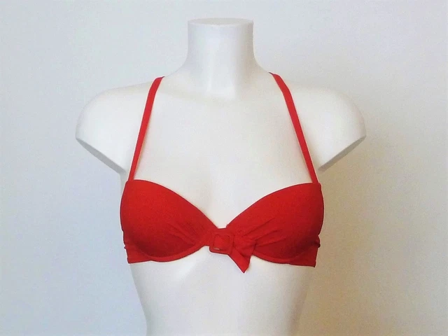 Haut De Maillot De Bain Lise Charmel Bandeau Coque 100C - Noir, Neuf Avec étiquettes, Fabrication France