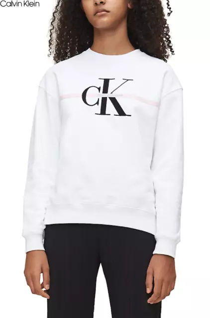 Felpa calvin on sale klein bambina