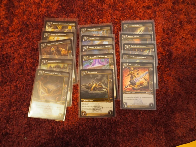 World of Warcraft WoW TCG Naxxramas Raid Treasure Set 15 cards