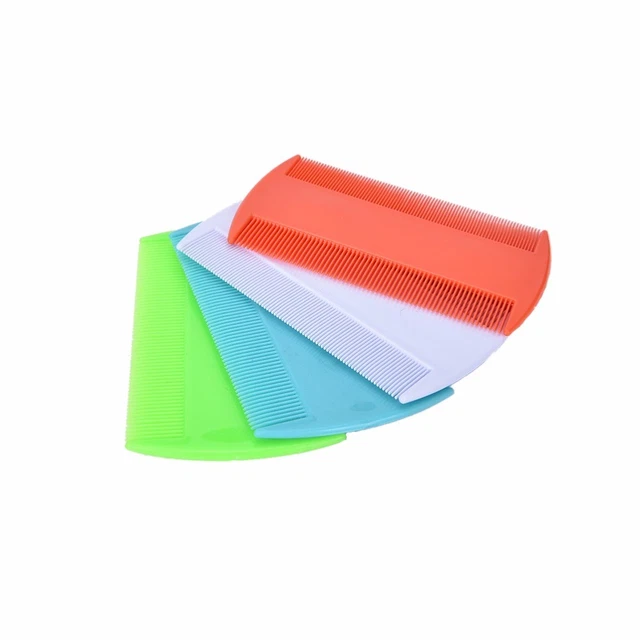 Compact Plastic Ultra Fine Nit LICE Comb Childrens Hair nit remover Dual sides 7