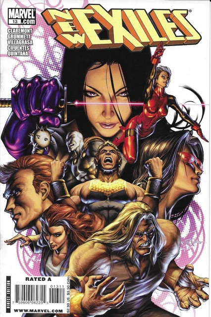 New Exiles Comic 13 Cover A First Print 2008 Chris Claremont Grummett Marvel