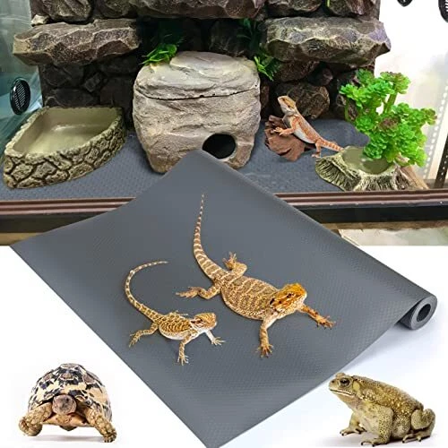 Bearded Dragon Tank Accessories, Reptile Terrarium Carpet Substrate for Leopard