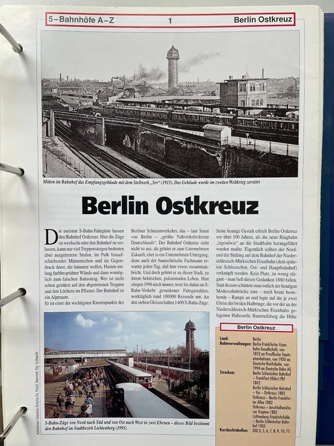 Berlin Ostkreuz aus Das große Archiv der Bahnhöfe