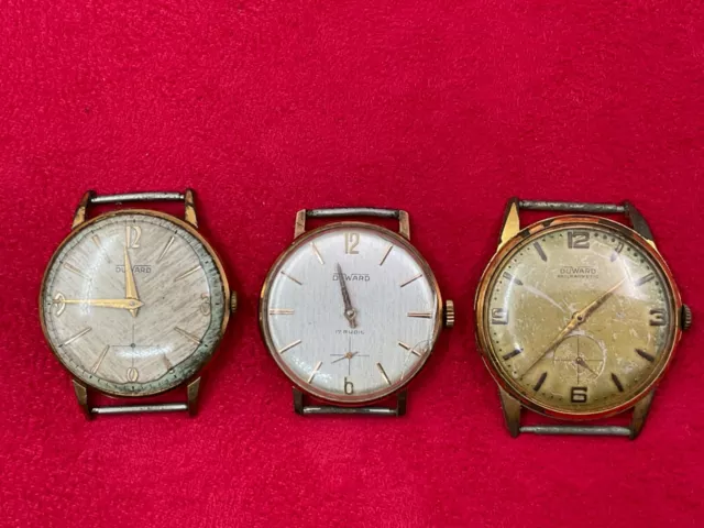 Duward Lote De Trabajo 3 Automatic Reloj Caballero Men Watch Vintage 60´S