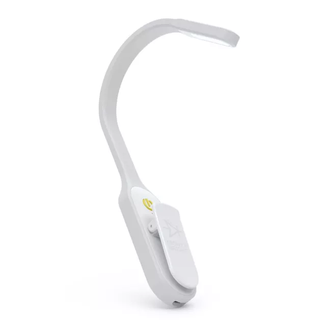 Mighty Bright Recharge Rechargeable 2 LED Clip On Book Light Reading Aid