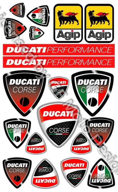 Set adesivi Multistrada 16x26 DUCATI CORSE Foglio 20 adesivi 749 999 /206