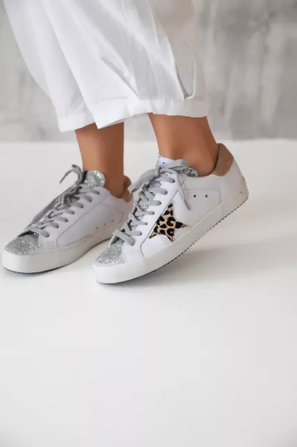 Golden Goose Leopard Sneakers US Size: 7