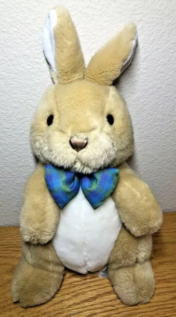 Princess Soft Toys Melissa & Doug - Tan Bunny Rabbit Plush Plaid Bow Tie Easter