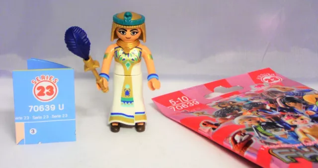 PLAYMOBIL 70639 Figures Girls Serie 23,  Cleopatra Ägypterin mit Fächer # 9 NEU