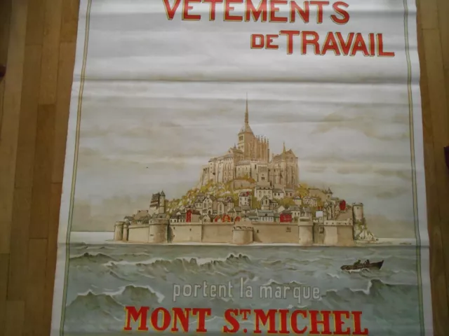 AFFICHE ORIGINALE LE Mont St Michel v tements Aries . 100x140cm
