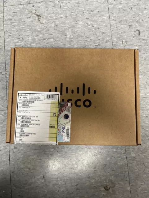 Cisco STACK-T1-1M  StackWise 1M Stacking Cable 800-40404-01 for 3850 Series NEW