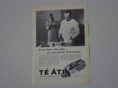 advertising Pubblicità 1960 TE' ATI 