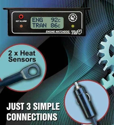 ENGINE WATCHDOG TM4 - 2 x Sensor Temp Alarm ENG & TRAN overheating $219 ...