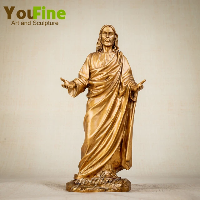Jesus Christ Blessing Statue Bronze Jesus Sculpture Art Crafrs Home Decor Gift
