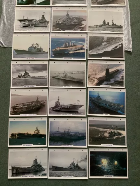 36-Atlas Maxi Cards-World-Ships-Warships-Submarines-Royal Navy-Military-Rn 2