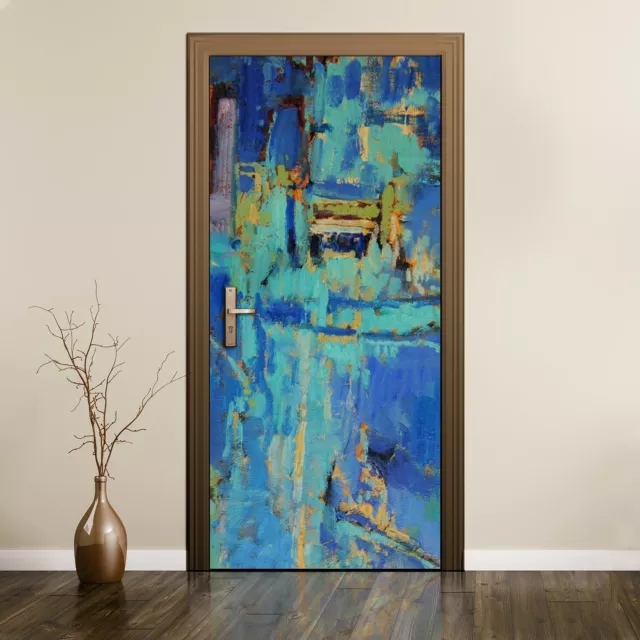 Removable Door Sticker Mural Home Decor Decal Wrap Painting Abstraction Picture