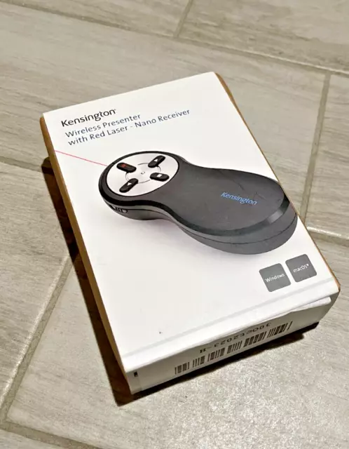 Kensington K33272WW Wireless Presenter with Red Laser - Nano Receiver, 65' Range