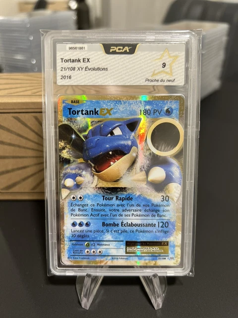 Tortank EX 21/108 XY Évolutions Neuf PCA PSA Carte Pokémon