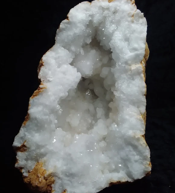 Quarz, Schneequarz geode aus Ouled Bou Ali, Khouribga. Sahara, Marokko # 7 2