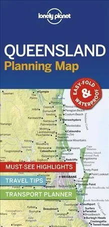 Lonely Planet Queensland Planning Map 9781788686044 - Free Tracked Delivery