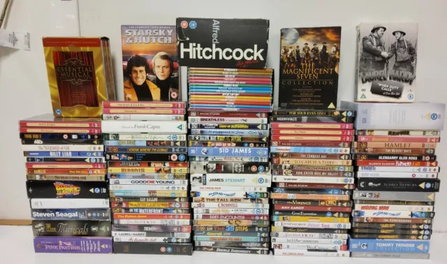 110 x Classics DVD JobLot - Starsky & Hutch Magnificent 7 Hitchcock 39 Steps 63