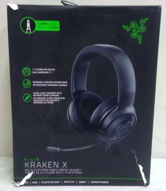 RAZER KRAKEN X Multi Platform Wired Gaming Headset 7.1 Surround Sound
