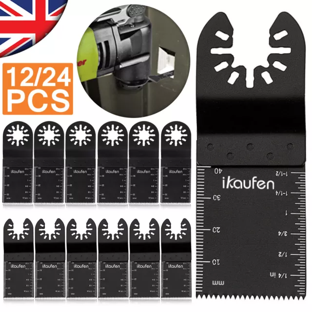 12 24 MULTI TOOL Blade Set For Dewalt Bosch Makita Oscillating Saw