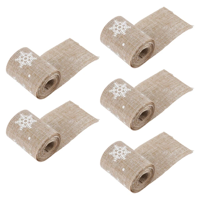 xmas gift box ribbon 2x Weihnachten Bögen Band Schneeflocke Band Hochzeit Urlaub 2