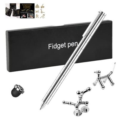 Squeeze Bean Keychain Toy Magnetic Anxiety Fidget Toys Soulagement du stress Fidget Pen，OMCGHOM Jouet Des Stylos Anti Stress Fidget Pens pour les écoliers et les adultes Étudiants TDAH 