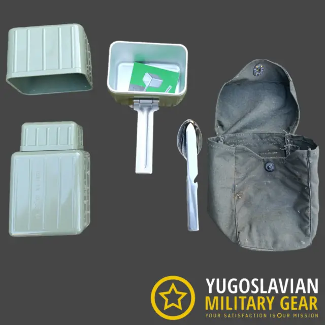 Yugoslav/SERBIAN JNA YPA Yugoslav Peoples Army M69 Military Mess Kit & Canteen