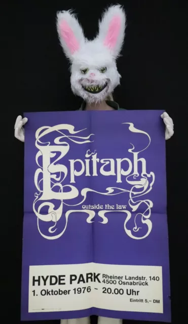 EPITAPH - OUTSIDE THE LAW - Affiche concert Hyde Park 1976 - Poster 84 x 59 cm