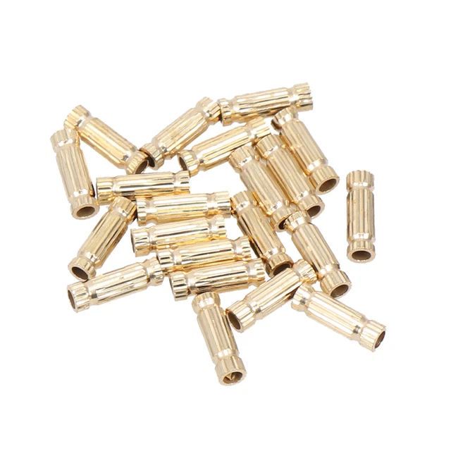 100 Pcs Perles De Tube Creux Perles De Métal Bracelets De Perles Cheveu