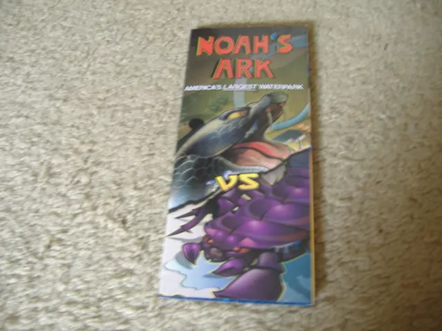 NOAHS ARK WATERPARK Theme Park Map And Guide New 2011 Great Super Sized ...