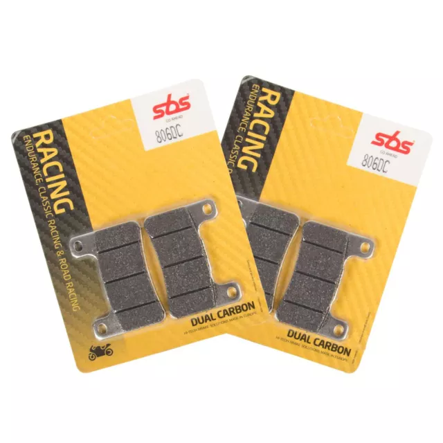 SBS 806 DC Carbon Front Brake Pads