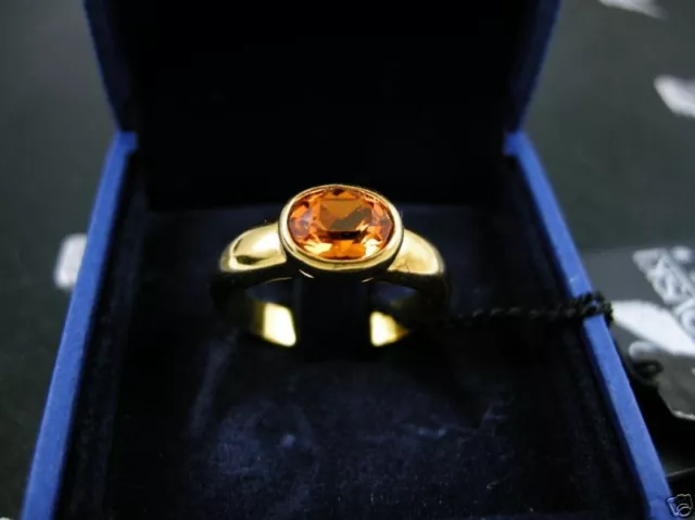 Signed Swarovski Crystal/ Ring Med/  New Retired Rare