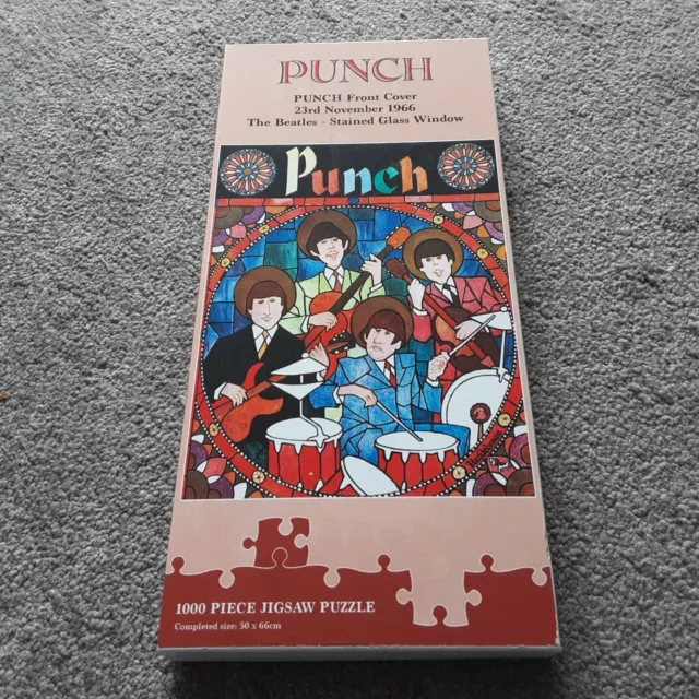 Punch The Beatles- Stained Glass Window 1000 Piece Jigsaw Brand New Unopened