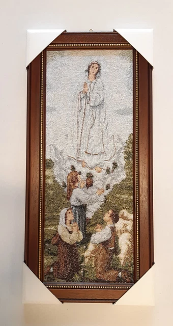 Tapisserie Murale Madonna Par Ferruzzi – Art Religieux Italien 60x50 Cm